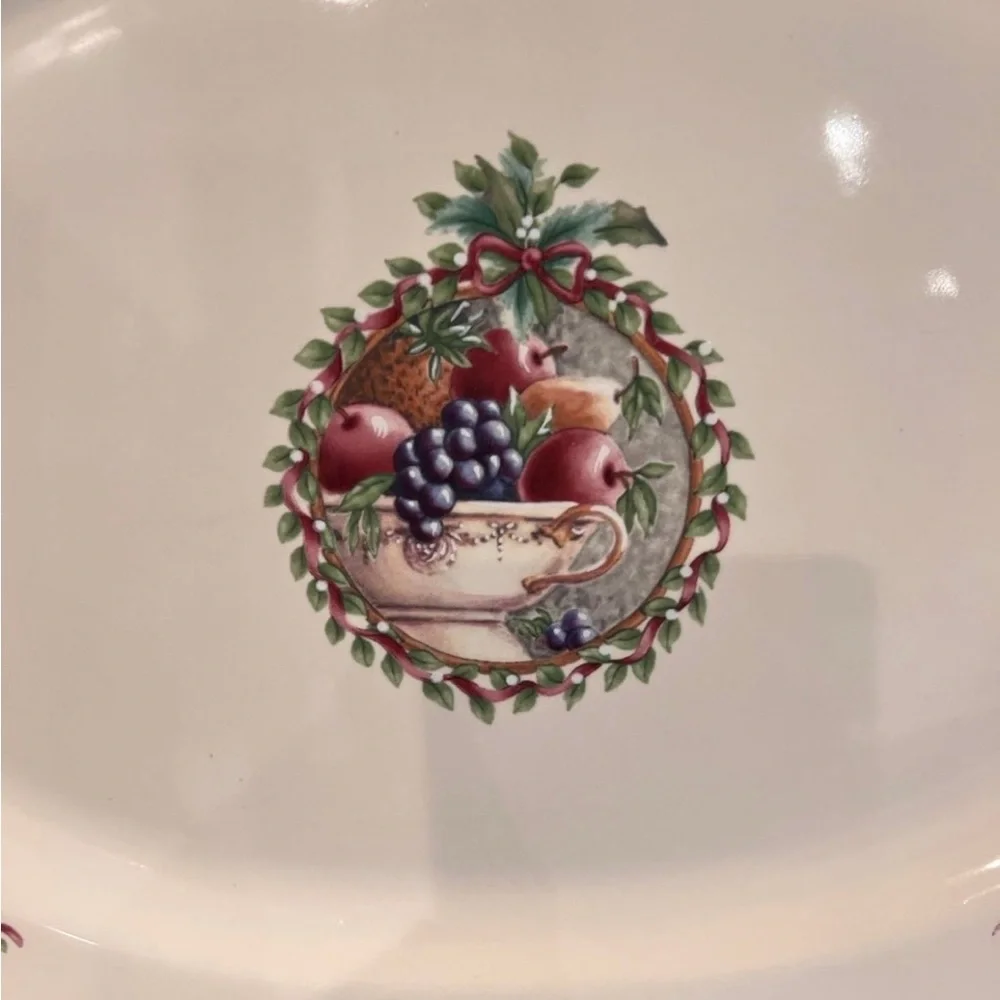 Vintage Pfaltzgraff “ Holly Joy “ platter, plate ,